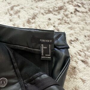 Forever 21 Black Faux Leather leggings
